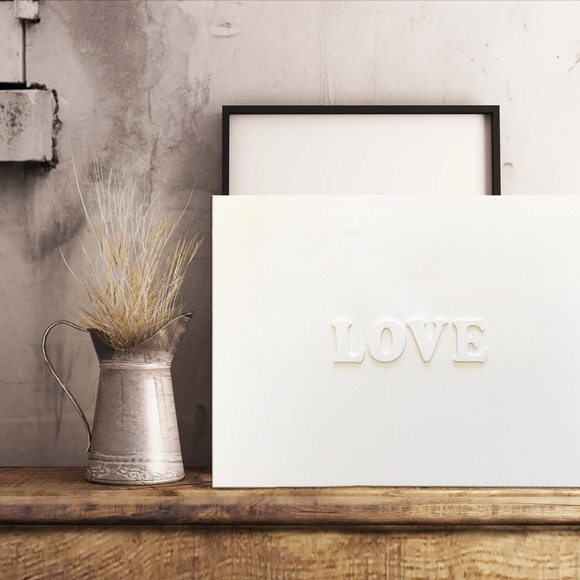 LOVE Sign | Canvas with Raised Letters | Home Decor | Gifts | Weddings | Anniver - Picture 3 of 3
